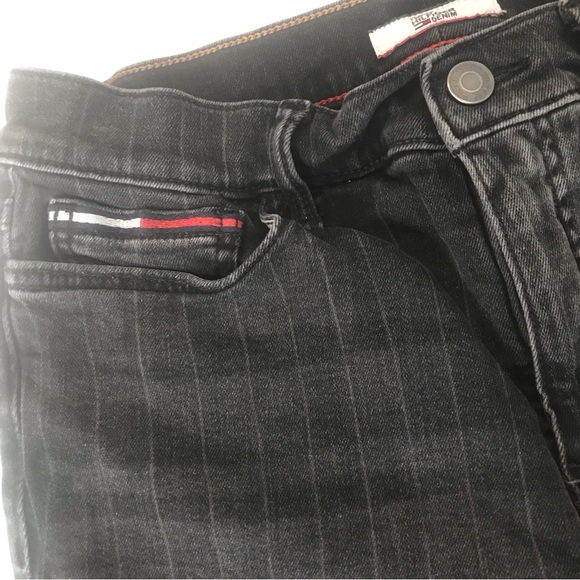 Tommy Hilfiger Denim Pinstripe Straight Leg Jeans - Picture 8 of 13